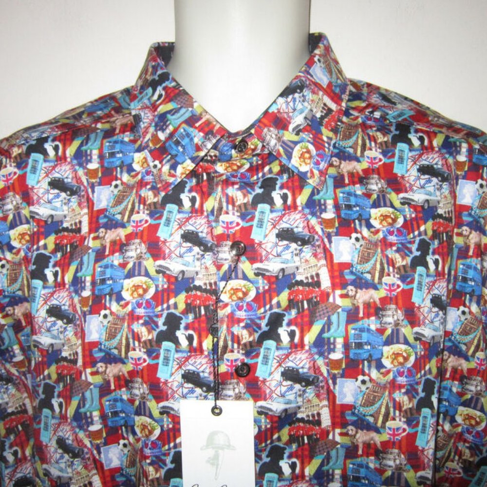 ROBERT GRAHAM Multicolor Red Long Sleeve Size XL Brand New w/ Tags